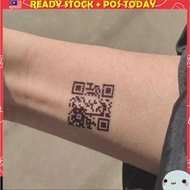 ️ ️ 1 Pcs QR Code Tattoo Sticker 可爱纹身贴 Tatu QR