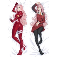 Darling in The FRANXX Zero Two Full Body Animation Pillowcase Dakimakura, 150x50cm Peach Skin/2WAY A