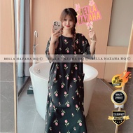 (BELLA HAZAHA) KAFTAN DRESS LENGAN 3 SUKU, KUALITI UPGRADE, BAJU TIDUR PEREMPUAN, BAJU TIDUR MURAH K