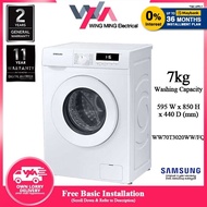 [Free Installation within Klang Valley Area] Samsung 7kg Front Load Washer with Digital Inverter WW70T3020WW  WW70T3020WW/FQ Washing Machine 2 Year Warranty by Samsung Malaysia