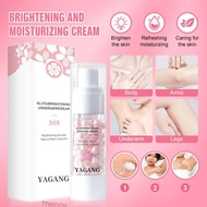 Yagang YAGANG Cherry Blossom Underarm Whitening Cream 30ml Glucosamine Brightening Lightening Melanin Moisturizing Skin Blackening Body Lotion