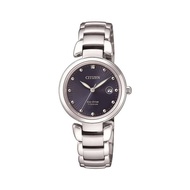 CITIZEN ECO-DRIVE SOLAR EW2500-88L LADIES TITANIUM SILVER WOMEN WATCH