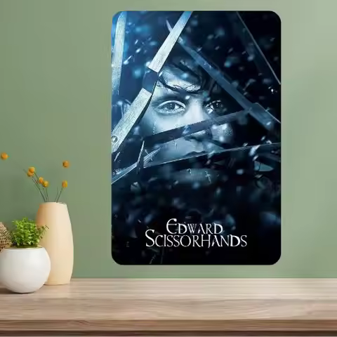 Edward Scissorhands Classic Movie Metal Poster Sign