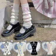 Japanese-Style Goth Cute Lolita Fingerless Gloves Leg Warmers Harajuku Stockings Winter Thermal Knit