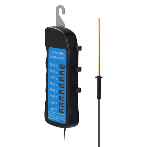 600V-7KV Fence Tester Home Garden Horse Livestock Electric Fence Voltmeter No Need Battery with 8 In