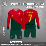 B0LA TEAM JERSEY P0RTUGAL H0ME3 2022/2023 Long Sleeve Free Custom Name & No Full Printing
