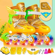 Skating Skates Year Old Shoes Free Shipping Adjustable Size 3-6-10-12 Roller Skates Skates Bag Child