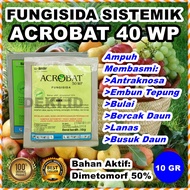 Acrobat 50 WP 10 gr Fungisida Sistemik Obat Jamur Antraknosa Embun Bulu Busuk Daun Pembasmi Hama Tanaman Hias Bunga Buah Sayuran