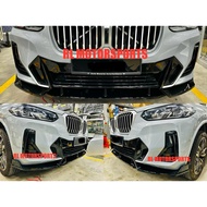 BMW G01 X3 G02 X4 2022 LCI M sport performance Front side skirt lip diffuser Msport Mperformance bod