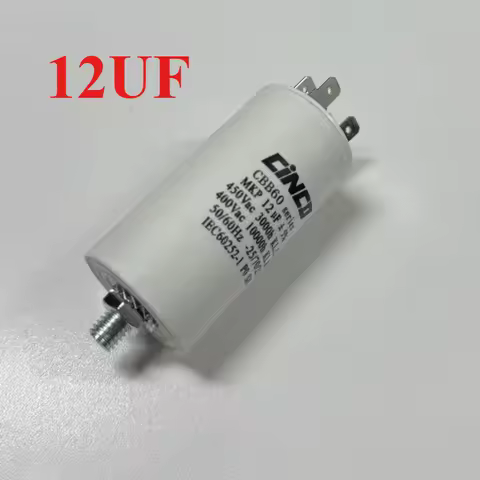 Motor Run Capacitors 250V 400V 450V CBB60 12uF 4pins SH DB AC 450VAC Water Pump Motor Starting