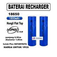 Baterai Recharger baterai cas 18650 BARU gress  real 1800mAh hongli