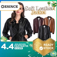 🇲🇾 DESINCE Jaket Kulit Unisex Jacket PU Leather Motorcycle WindBreaker Casual Smart Outerwear Lelaki Perempuan MT 189