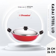 Premier Non Stick KADAI with Stainless Steel Lid 24cm