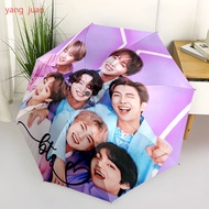 8pc BTS"Vibrant K-Pop Collage Umbrella for Fans" Automatic folding umbrella