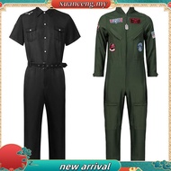 Kids Adult Halloween Top Gun Maverick Cosplay Costume Pilot Outfit Carnival Suit