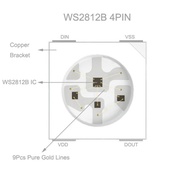 500pcs Chip LED WS2812B (4Pins) 5050 RGB SMD White Version WS2812