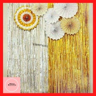 Glitter curtain for birthday, baby shower, event decoration ️ Gold or silver color - 1mx2m ️Balloon 