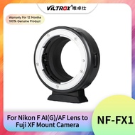 Viltrox NF-FX1 Adapter MF For Nikon F AI(G)/AF Lens to Fuji XF Mount Camera Manual Focus Infinity Fo