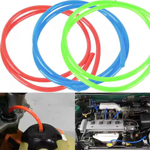 Universal 5MM Car Vacuum Hose Gas Oil Fuel Line Tube Red Car Motorcycle Silicone Petrol Tube Pipe Li