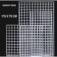 ram kawat aksesoris display tebal