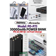 [LOCAL]REMAX Azeada Almighty Series 4 USB Super Fast Charge PD-P73 30000mAh Power Bank Portable Char