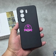 Itel Power 70 Itel P70 liquid Silicone Macaron Square Color Black Case Itel Power 70 Itel P70