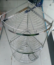 KỆ GÓC 3 TẦNG PHÒNG TẮM - INOX 304 CAO CẤP KHÔNG LO RỈ SÉT