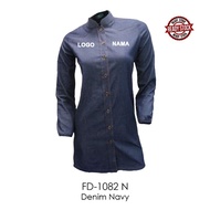 Baju Korporat Denim NAVY MUSLIMAH MR2 FD-1082N