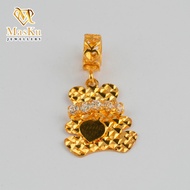 MasKu 22K Gold Jewellery Charm / Barang Kemas 916  Charm Teddy Bear MKJH180779 1.86gram