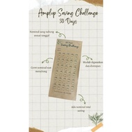 Savings challenge envelope