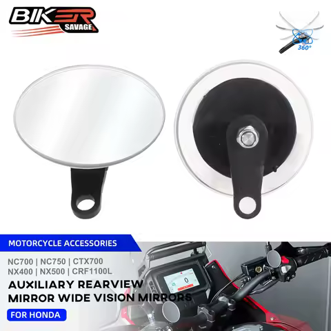 NX400 NX500 Auxiliary Blind Spot Mirror For Honda NC CTX 750 700 CRF 1000L 1100L S/XJ/N 360 Degree A