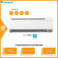 Daikin Standard Non Inverter Air Conditioner FTV-P R32 1.0HP 1.5HP 2.0HP 2.5HP 3 Star Rating Smart Control Air Cond FTV28PB FTV35PB FTV50PB FTV60PB Penghawa Dingin