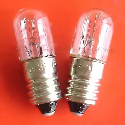 Good!miniature Lighting Lamps 110v 3w E10 T10x28 3000h A593 2025-01-01