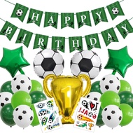 Football Soccer Theme Party Decoration Set Soccer Ball Foil Balloon Birthday Party Decoration