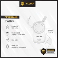 Lenyes PW025 powerbank smartwatch mini 1200mAh magsafe wireless