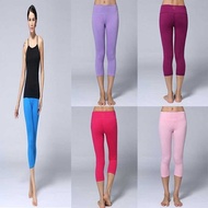 Trousers Yoga 8 Gym Pants Sports Cropped Lululemon Women Color Leggings Running