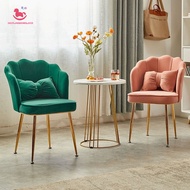1 year Warranty Nordic chair Modern Design Monoblock chair high-grade leather Pink Chair Makeup chai