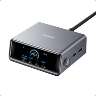 Anker Prime Charger 250W GaN Prime USB C Charging Station Ultra-Fast 6-Port 2.26" LCD Display and Sm