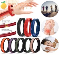 MAYSHOW Negative Ions Wristband  Silicone Soft Red Up Far Infrared Bracelet