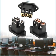 YAAN Copper IEC 3 Pin Connectors Amplifiers Electrical Sound Interfaces Panel Mount IEC Inlet Socket