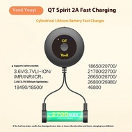 18650 Lithium Battery Charger Smart Universal 3.7V Multi-Function 21700 Solder-Free Magnetic Fast Ch