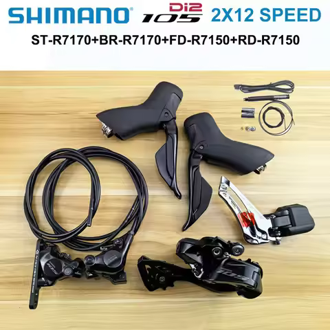 Shimano 105 R7170 Groupset Di2 12s Groupset R7170 Brake FD R7150 RD R7150 electric derailleur Batter