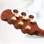 Locking Tuner 3L 3R Gold Guitar Pegs 3X3 Buttons Machine Head Tuning Key 3L3R Tuners Heads Knobs for