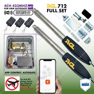 WIFI AGL 712  ( 4CH 433MHZ ) ( FULL SET ) Swing folding arm autogate system