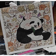tote bag tote bag women Chengdu Panda Bag Canvas Bag Large Capacity Work Out Commuter Embroidery Han