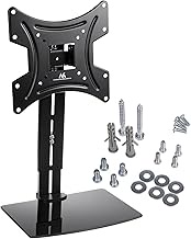 Maclean MC-451 TV Wall Mount with Shelf, TV Bracket up to 20 kg, Max. Versa 200 x 200 15-42 Inch, Sh