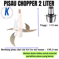 Pisau Blender Meat Grinder 2 Liter Sparepart Chopper Penggiling Daging