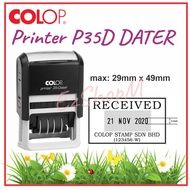 [EzShopM] COLOP Printer P35D DATER Self Ink Rubber Stamp with Custom Rubber