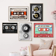 Colourful Creative Transparent Tape Cassette DJ Music Poster and Canvas Printing Wall Art Picture fo