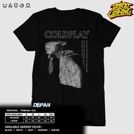 DarjoClothing T-Shirt - BAND T-SHIRT - COLDPLAY T-SHIRT - COLDPLAY A RUSH CLOTHES - COLDPLAY GREY - 